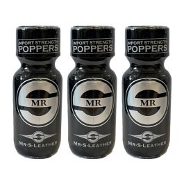 Mr S Leather Import Strength Poppers – 22ml – 3 Pack